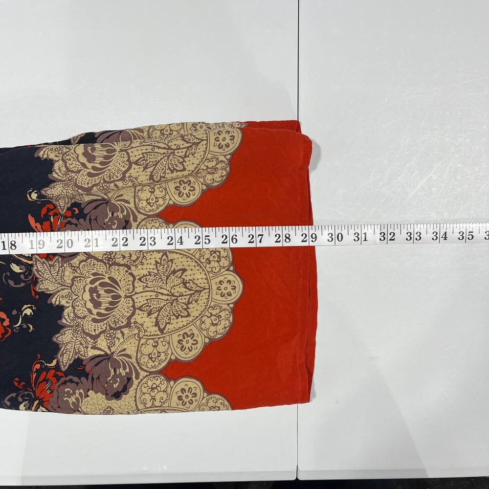 Meadow Rue Silk Floral Paisley Peasant Blouse Womens Large Artsy Old Money Boho - Picture 8 of 10